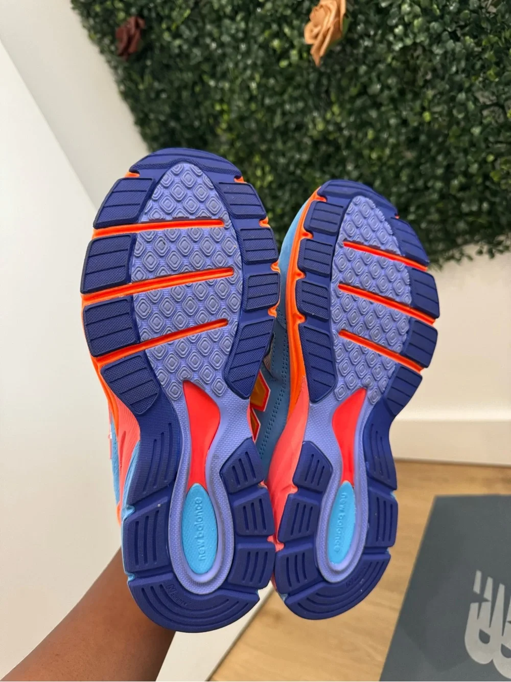 New Balance Kids Blue, Orange & Yellow Colorblock Sneakers
